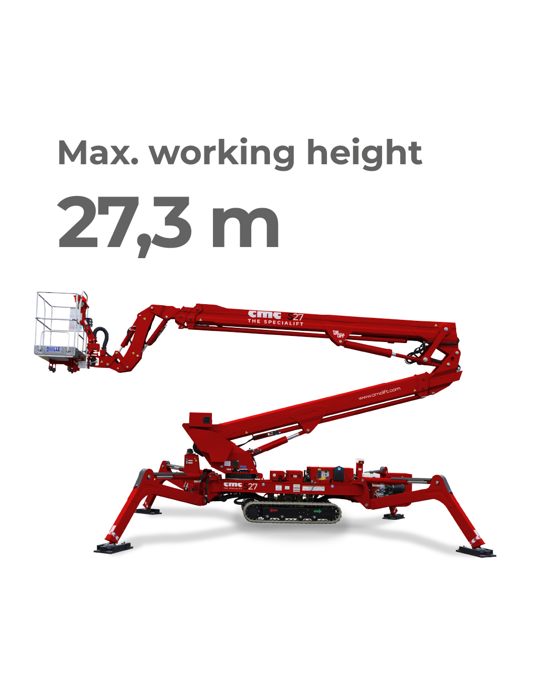 CMC – S27: Giải pháp Xe nâng người dạng chân nhện 27,3m sẵn sàng cho công trình tại Hồ Chí Minh 3 S27 Info