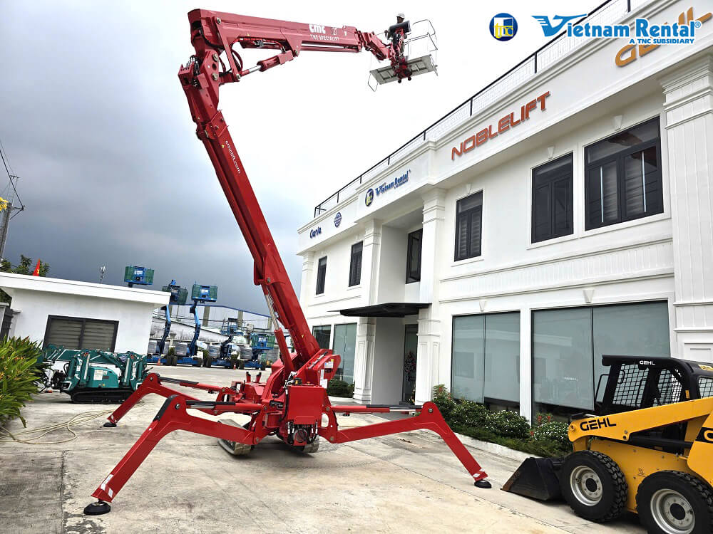 CMC – S27: Giải pháp Xe nâng người dạng chân nhện 27,3m sẵn sàng cho công trình tại Hồ Chí Minh 5 xe nang nguoi cmc 3